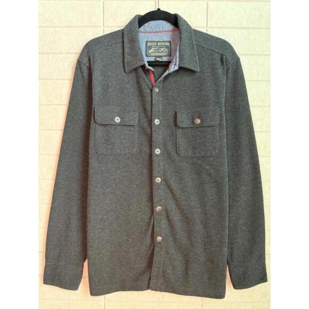 Grizzly Mountain RN117384 Charcoal Grey Cotton Blend Shirt‎ Jacket Mens Medium